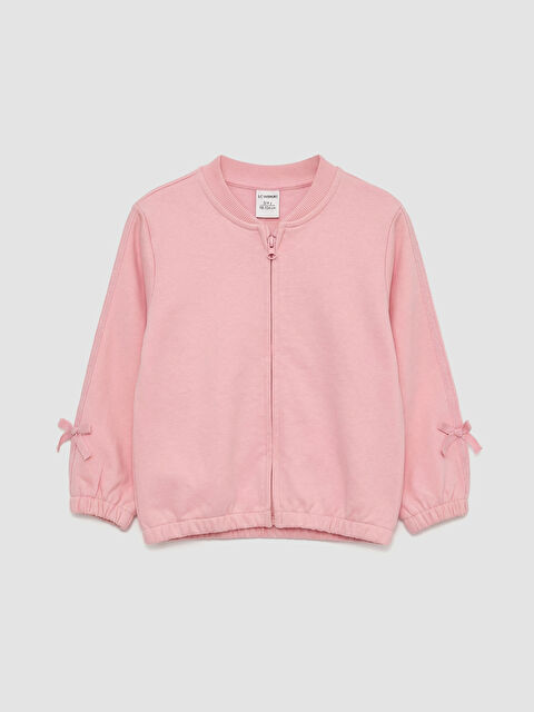 LCW Kids Fiyonk Detaylı Kız Çocuk Fermuarlı Sweatshirt - S6K344Z1-UWX