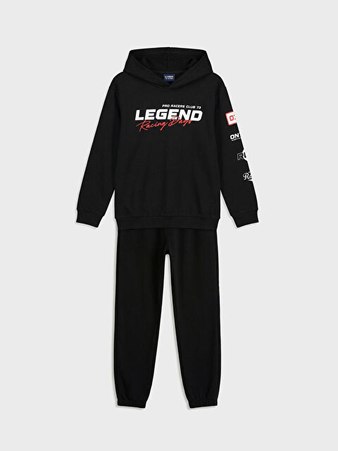 LCW Kids Kapüşonlu Erkek Çocuk Eşofman Takım - S6K389Z4-CVL