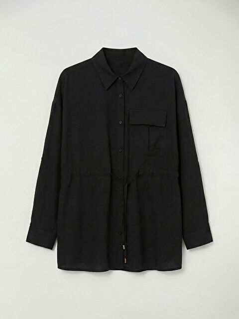 LCW Comfort Bağlama Detaylı Büzgülü Kadın Gömlek - S6K433Z8-CVL