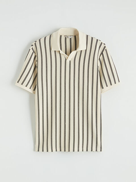 LCW Vision Polo Yaka Çizgili Erkek Tişört - S6K472Z8-LEG