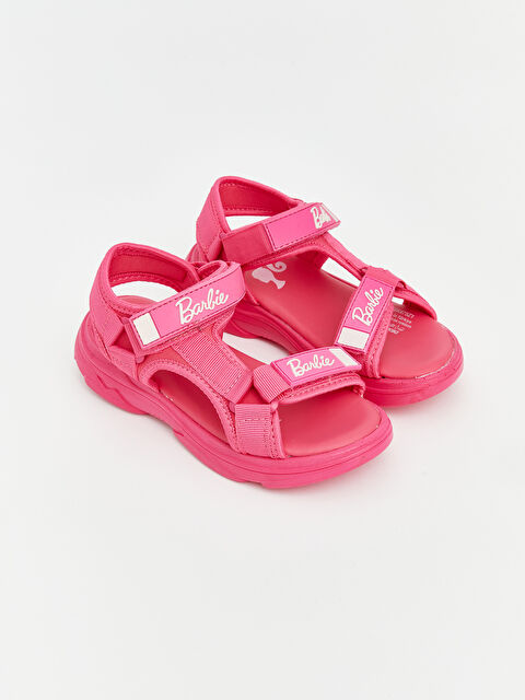 LCW STEPS Barbie Baskılı Kız Çocuk Sandalet