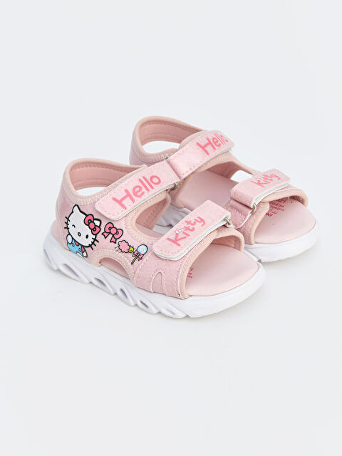 LCW STEPS Hello Kitty Baskılı Kız Çocuk Sandalet