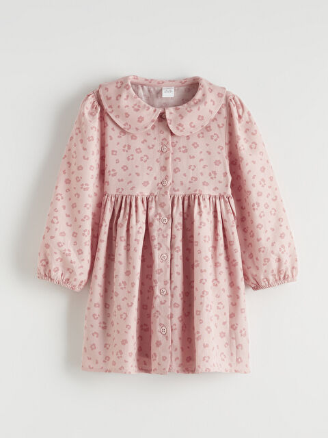 LCW ECO Bebe Yaka Kız Çocuk Elbise - S6K550Z1-LT3
