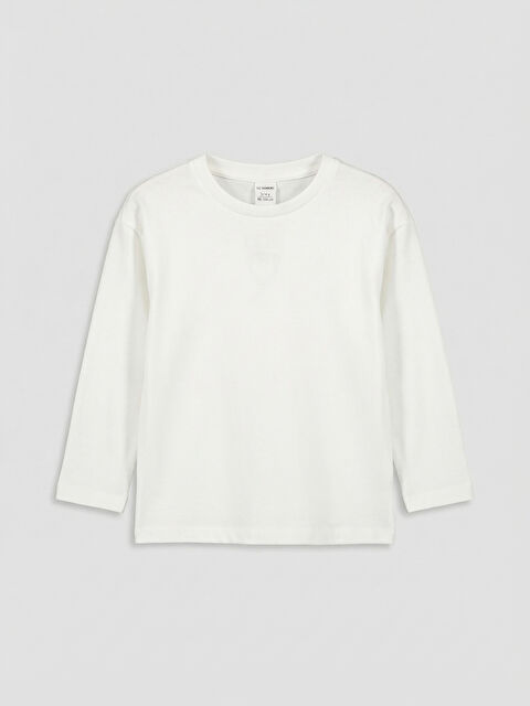 LCW Kids Bisiklet Yaka Düz Kız Çocuk Bluz - S6K551Z1-R9J