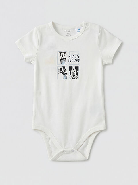 LCW baby Mickey Mouse Baskılı Erkek Bebek Zıbın - S6K610Z1-FDU