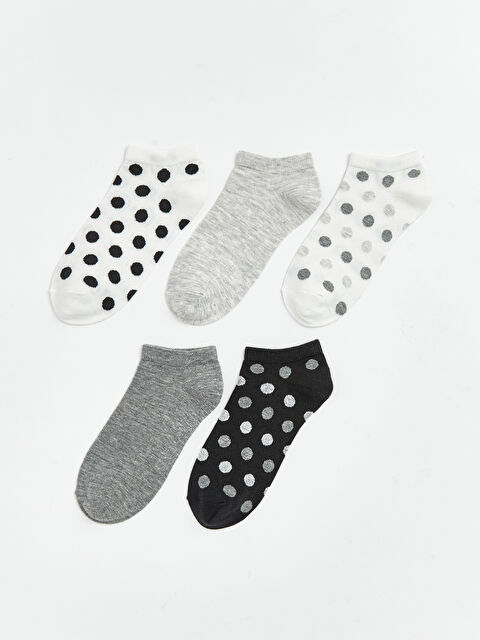 LCW DREAM Puantiyeli Kadın Patik Çorap 5'li - S6K622Z8-FDU