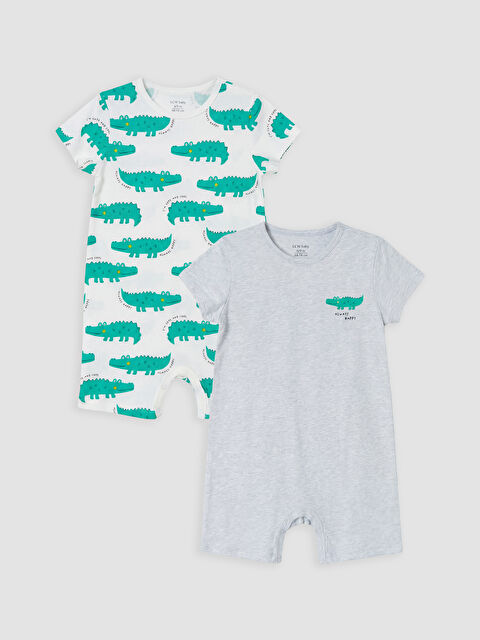 LCW baby Baskılı Erkek Bebek Tulum 2'li