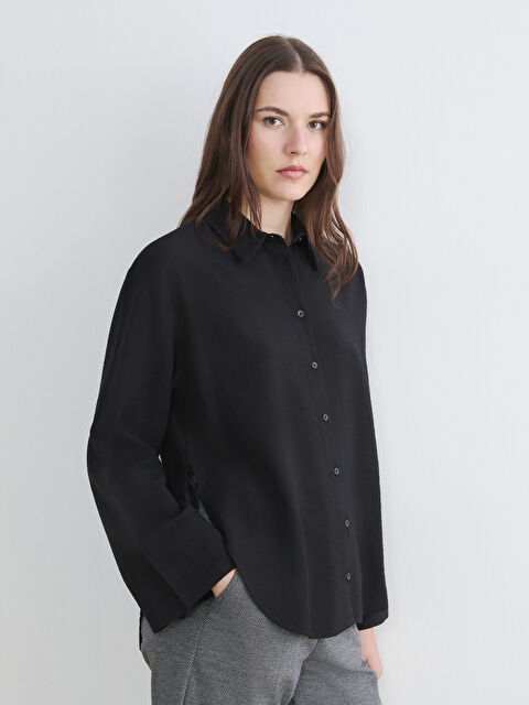 LCW Comfort Bağlama Detaylı Kadın Gömlek - S6K657Z8-CVL