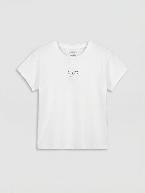 LCW Kids Nakışlı Kız Çocuk Tişört - S6K685Z1-Q6K