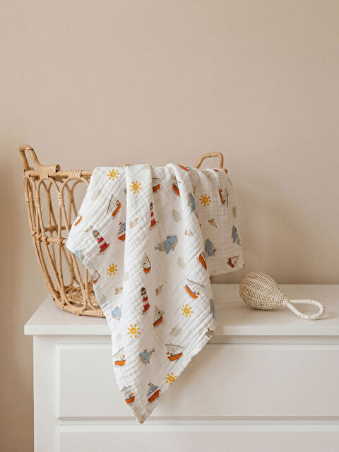 LCW HOME Müslin Bebek Örtü 105x105 cm