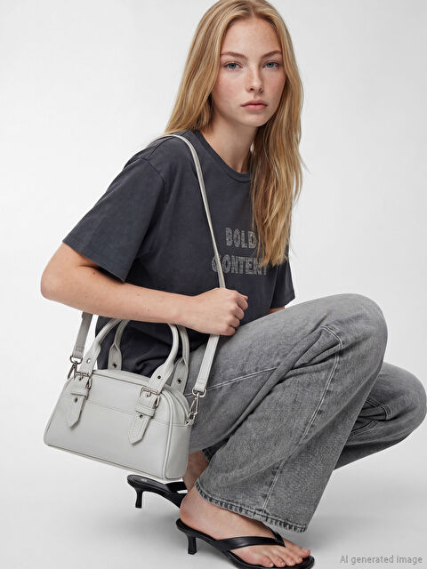 LCW ACCESSORIES Deri Görünümlü Kadın Omuz Çantası