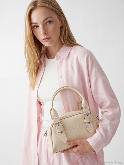 LCW ACCESSORIES Deri Görünümlü Kadın Omuz Çantası