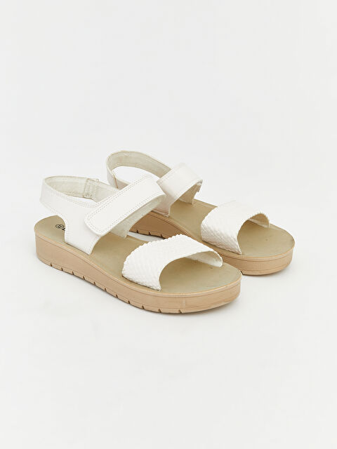 LCW STEPS Woman WHITE Sandals - S6K716Z8-J5E