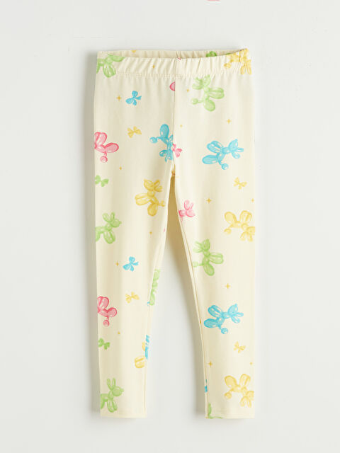 LCW Kids Kız Çocuk Baskılı Uzun Tayt - S6K748Z1-LU9