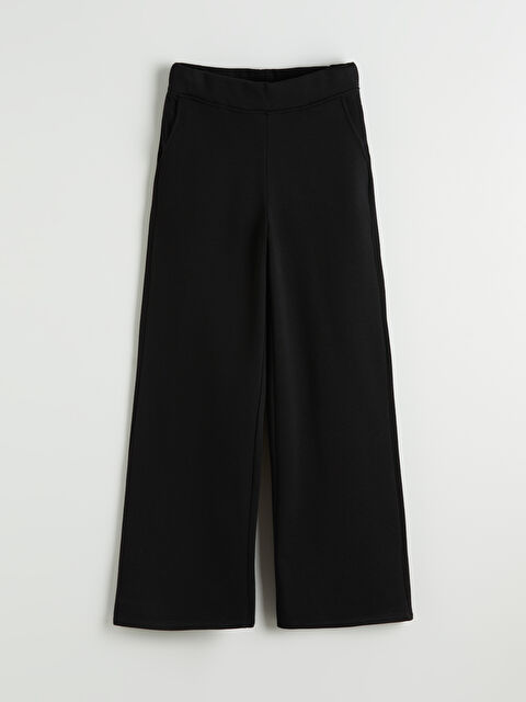 LCWAIKIKI Basic Beli Lastikli Geniş Paça Kadın Kalın Eşofman Altı - S6K765Z8-CVL