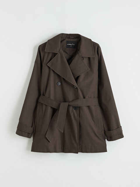 LCWAIKIKI Classic Kruvaze Yaka Kadın Trençkot	 - S6K768Z8-ZUP