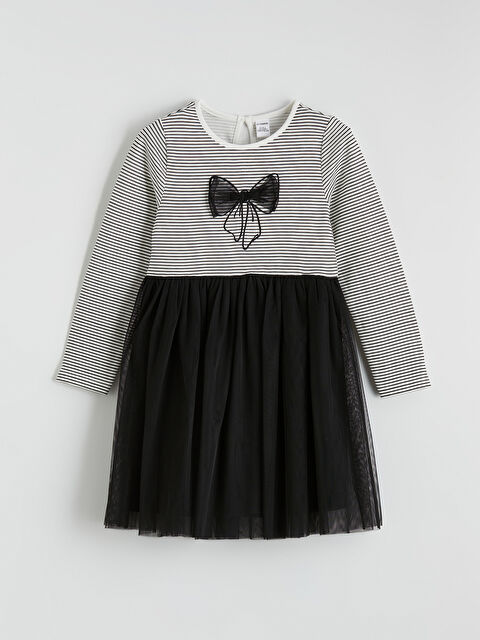 LCW Kids فستان أسود فتاة - S6K821Z1-LEG