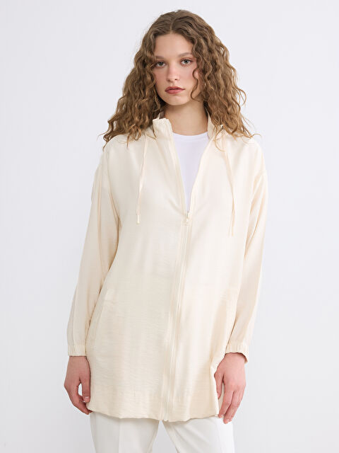 LCW Modest Kapüşonlu Kadın Tunik - S6K838Z8-CUL