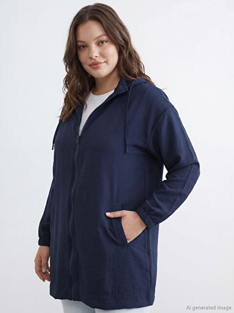 LCW Modest Kapüşonlu Kadın Tunik - S6K838Z8-CUY