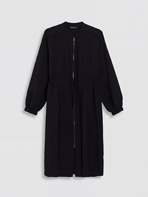 LCW Modest Hakim Yaka Beli Büzgülü Kadın Tunik