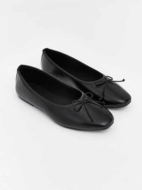 LCW STEPS Deri Görünümlü Kadın Babet - S6K876Z8-HUC