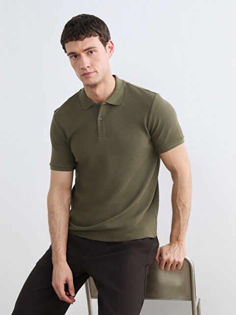 LCW Vision تي شيرت رجالي بياقة بولو - S6K884Z8-J2L