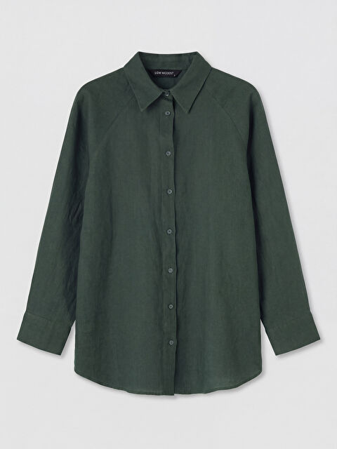 LCW Modest Kadın Keten Gömlek