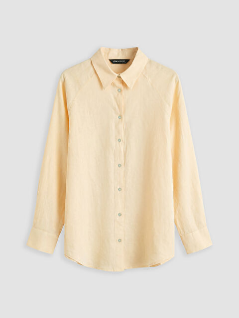 LCW Modest Keten Kadın Gömlek - S6K901Z8-2RF