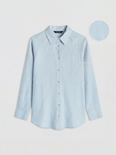 LCW Modest Kadın %100 Keten Gömlek