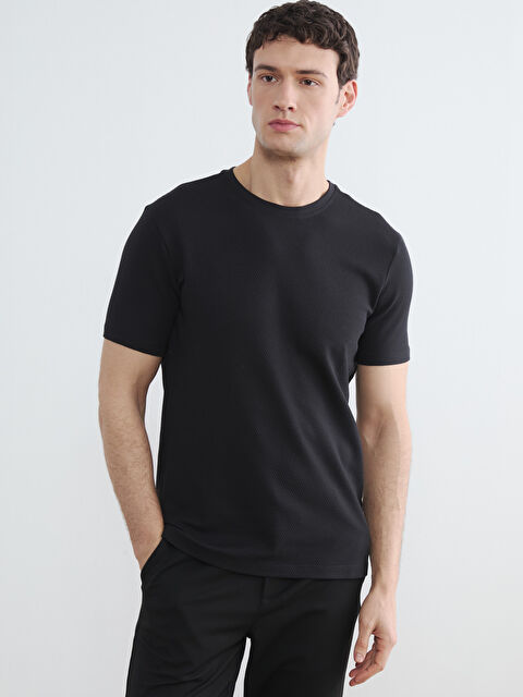 LCW Vision Slim Fit Crew Neck Men's T-Shirt - S6K907Z8-CVL