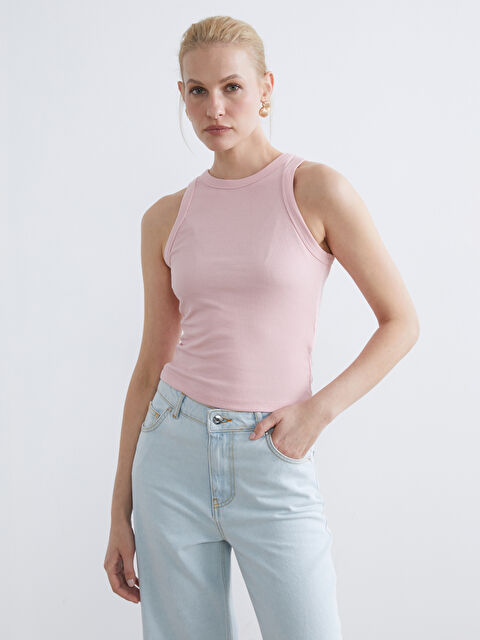 LCW ECO Bisiklet Yaka Kadın Atlet - S6K934Z8-QX8