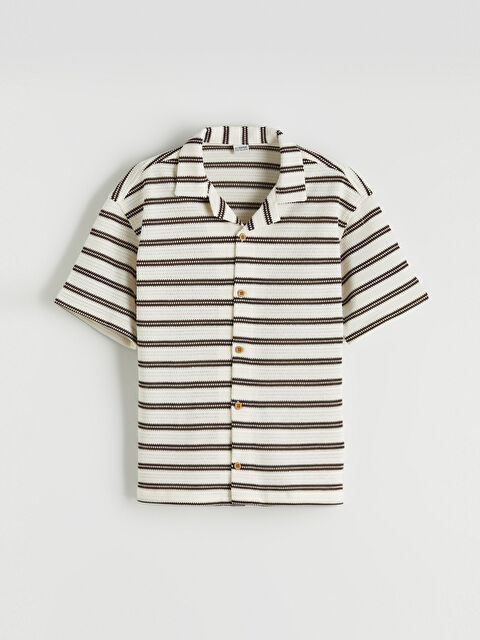 LCW Kids Çizgili Erkek Çocuk Gömlek - S6K939Z4-LEW
