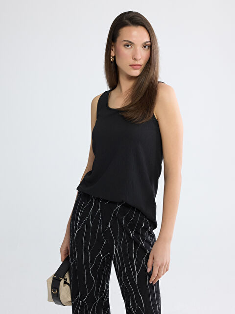 LCW ECO U Yaka Dokulu Kadın Atlet - S6K948Z8-CVL