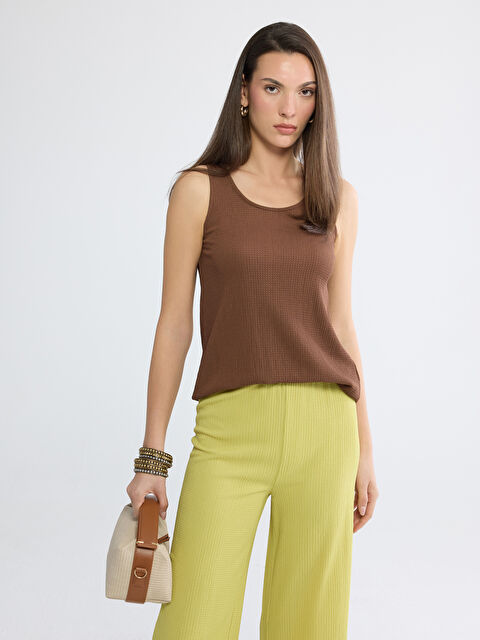 LCW ECO U Yaka Dokulu Kadın Atlet - S6K948Z8-HJN