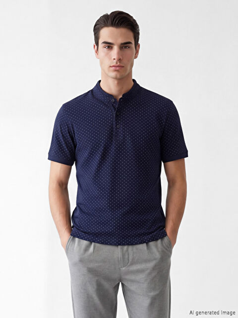 LCWAIKIKI Classic Grandad Collar Regular Fit Men's Polo T-Shirt