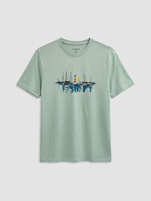 LCWAIKIKI Classic Standard Fit Crew Neck Printed Men's T-Shirt