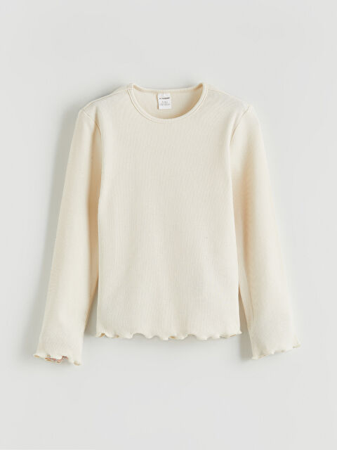 LCW Kids Bisiklet Yaka Basic Kız Çocuk Tişört - S6KA03Z1-FRC