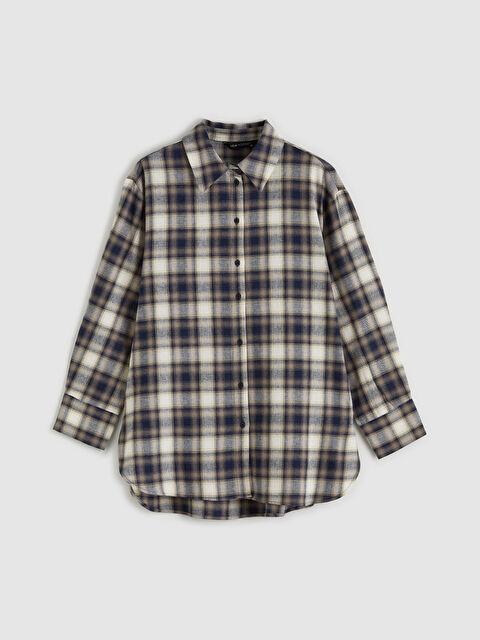 LCW Modest Ekose Kadın Oduncu Gömlek Tunik - S6KA16Z8-LLC