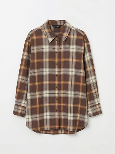 LCW Modest Ekose Kadın Oduncu Gömlek Tunik	 - S6KA16Z8-LLL