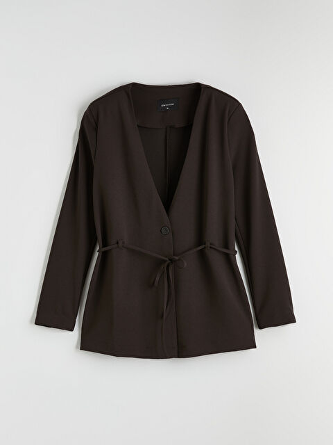 LCWAIKIKI Classic V Yaka Kuşaklı Kadın Ceket - S6KA42Z8-ZTU