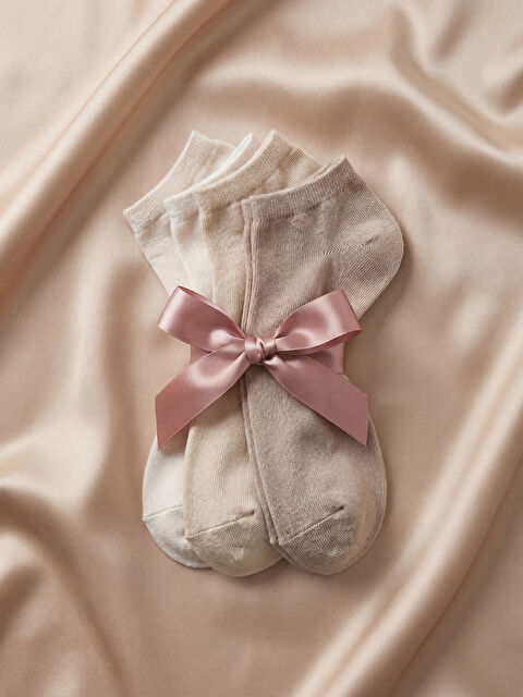 LCW DREAM Kadın Düz Patik Çorap 5'li - S6KA62Z8-FDU