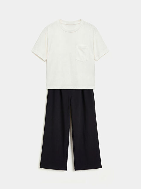 LCW Kids طقم طوبي مصفر فتاة - S6KA72Z4-R9J