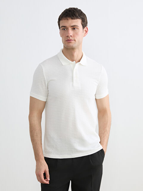 SOUTHBLUE Textured Polo Shirt for Men - S6KA92Z8-R9J