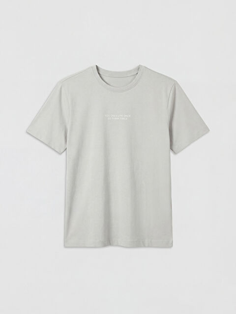 LCWAIKIKI Classic Man GREY T-Shirt - S6KA98Z8-P7S