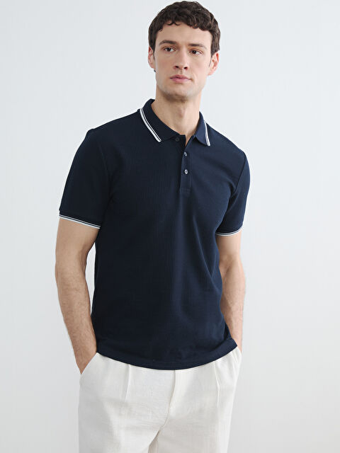 LCW Vision تي شيرت رجالي بياقة بولو من قماش بيكيه - S6KB02Z8-RFH