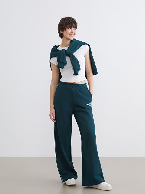 XSIDE Baskılı Geniş Paça Kadın Eşofman Altı - S6KB18Z8-12P