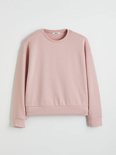 XSIDE Bisiklet Yaka Soft Touch Kadın Sweatshirt - S6KB20Z8-YDE