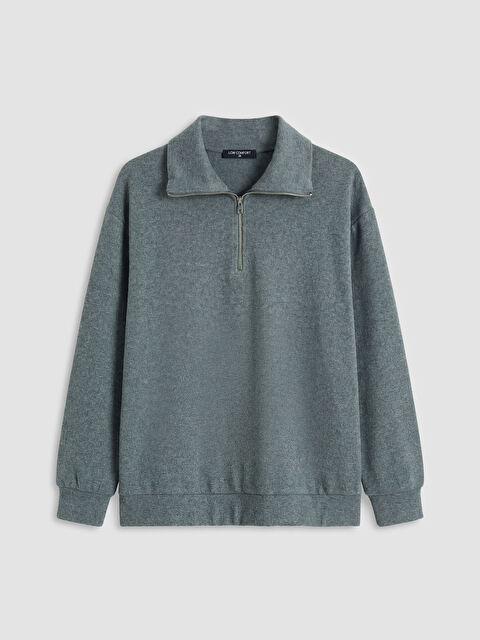 LCW Comfort Polo Yaka Kadın Sweatshirt	 - S6KC30Z8-L8N