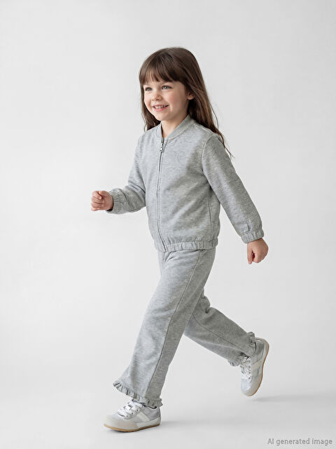 LCW Kids Fırfır Detaylı Kız Çocuk Eşofman Altı - S6KC62Z1-CT3