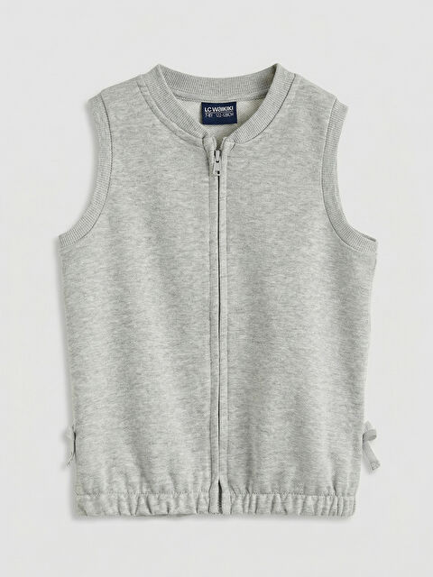 LCW Kids Fermuar Kapamalı Kız Çocuk Yelek - S6KC64Z1-CT3